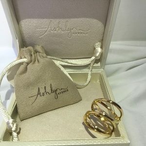 Cortland 18K Yellow Gold-Plated Weave Ring